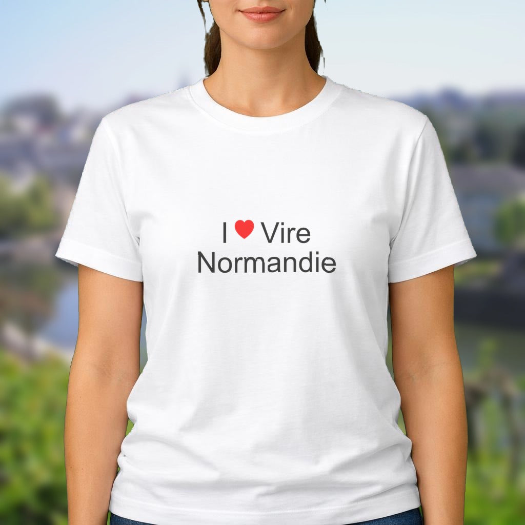 T-shirt I love vire normandie