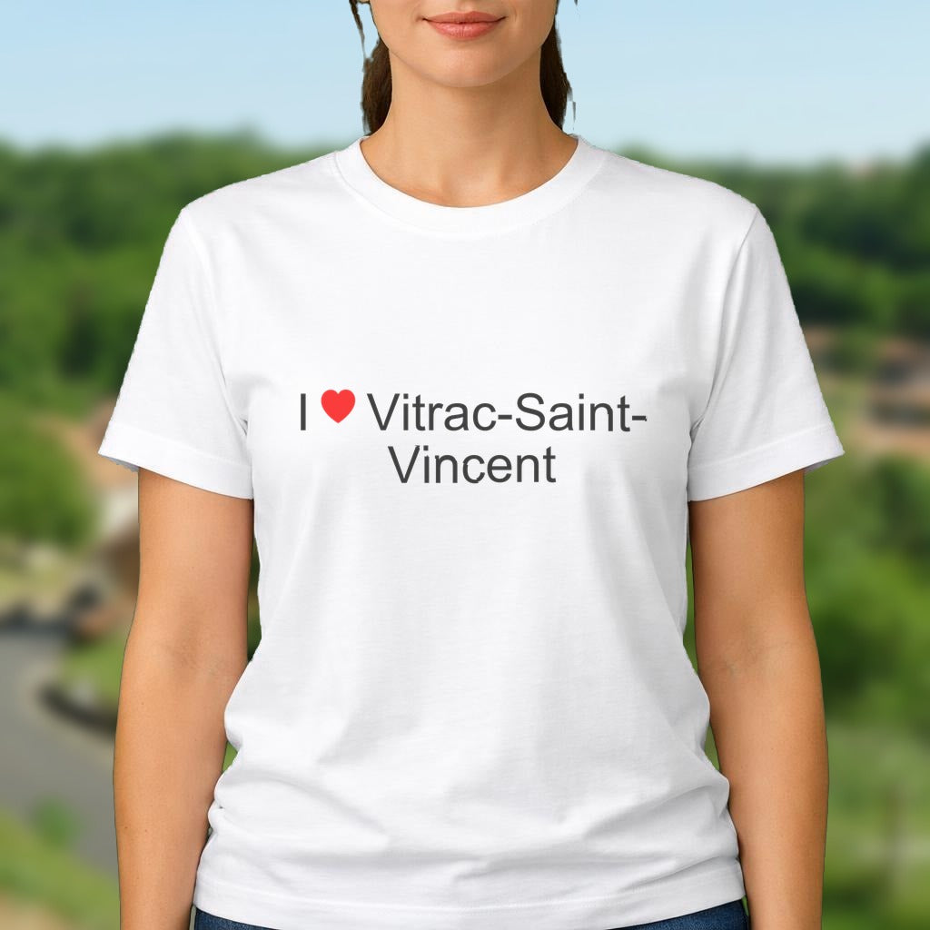 T-shirt I love vitrac-saint-vincent