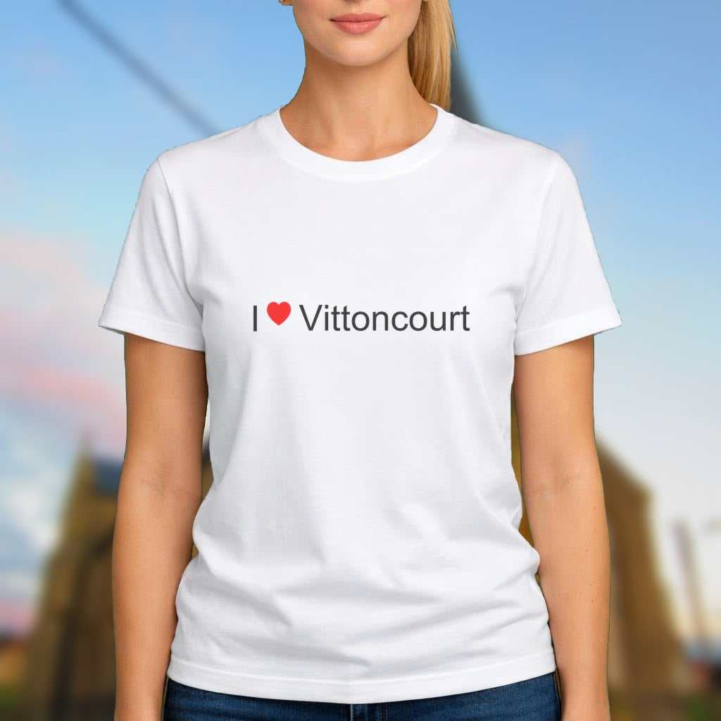 T-shirt I love vittoncourt