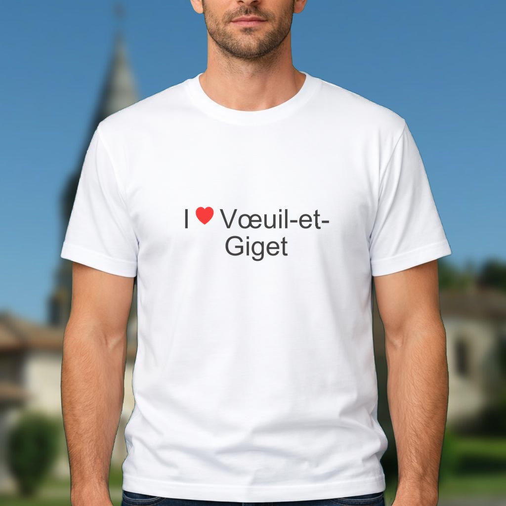 T-shirt I love vœuil-et-giget