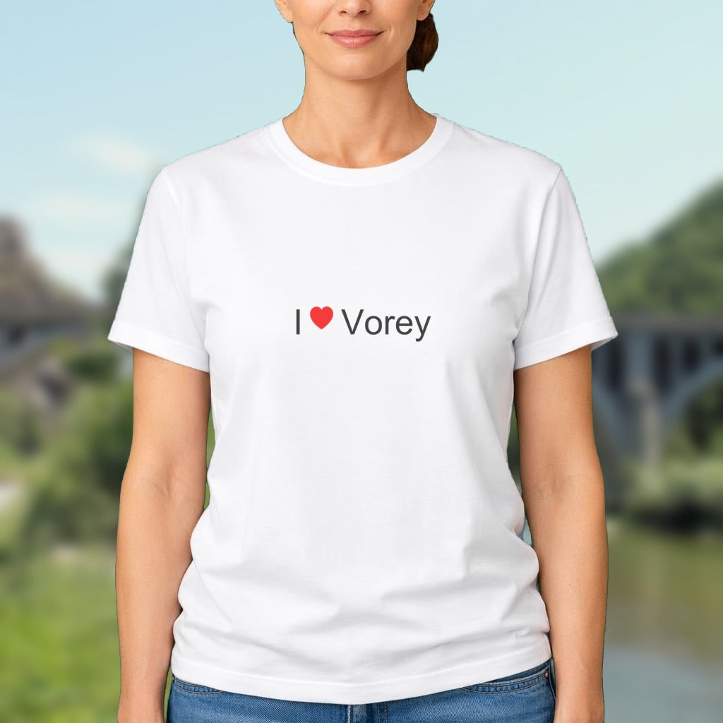 T-shirt I love vorey