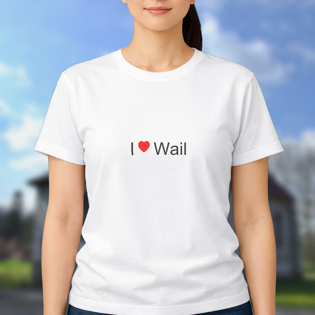 T-shirt I love wail
