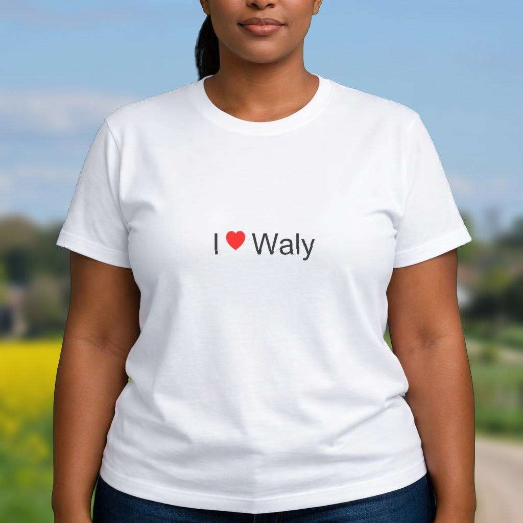T-shirt I love waly