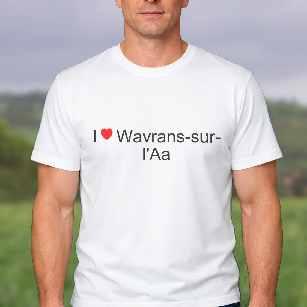 T-shirt I love wavrans-sur-l'aa