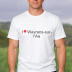 T-shirt I love wavrans-sur-l'aa