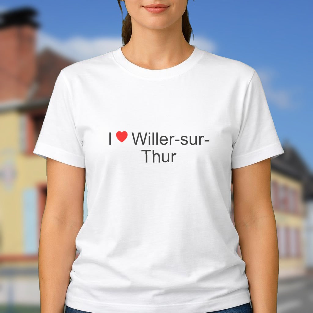 T-shirt I love willer-sur-thur