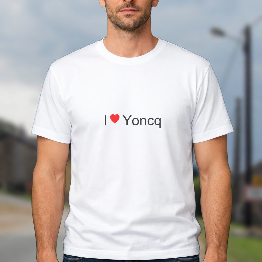 T-shirt I love yoncq