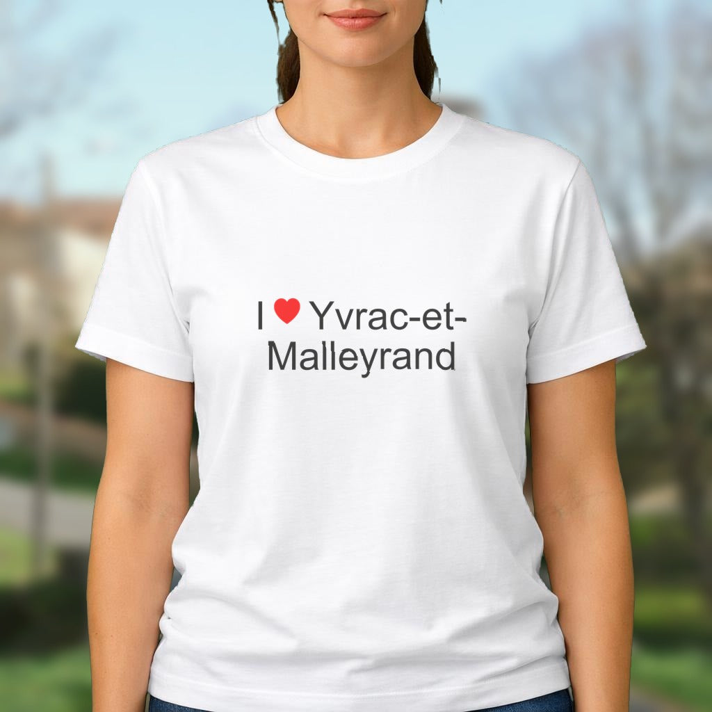 T-shirt I love yvrac-et-malleyrand