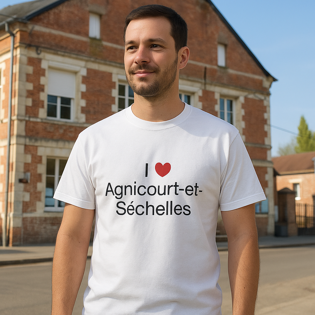 T-shirt I love agnicourt-et-séchelles