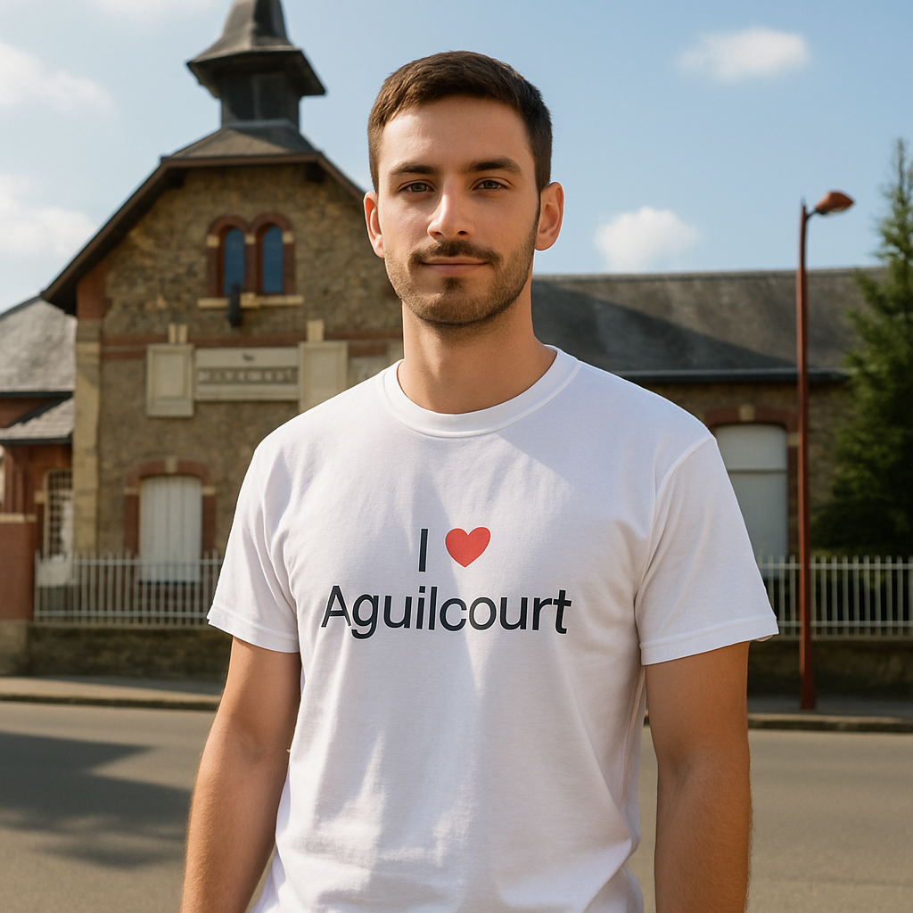 T-shirt I love aguilcourt