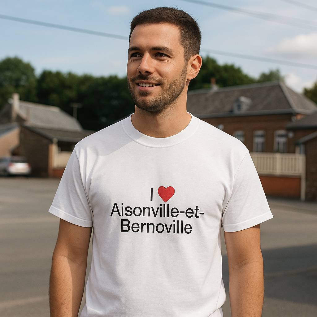 T-shirt I love aisonville-et-bernoville