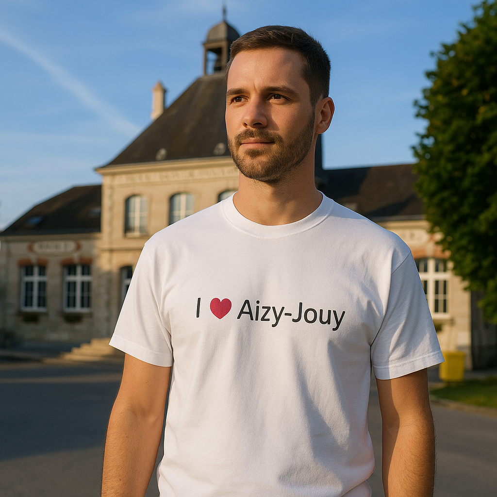 T-shirt I love aizy-jouy