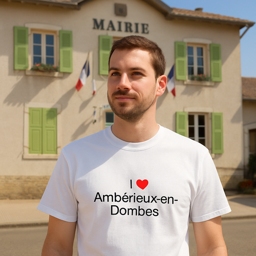 T-shirt I love ambérieux-en-dombes
