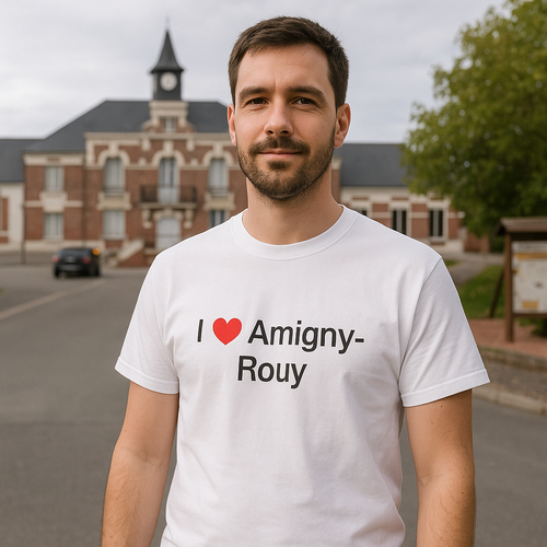 T-shirt I love amigny-rouy
