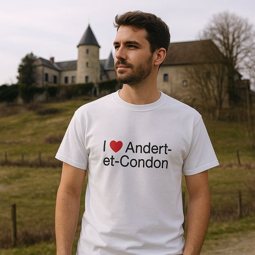 T-shirt I love andert-et-condon