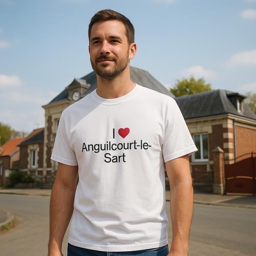 T-shirt I love anguilcourt-le-sart