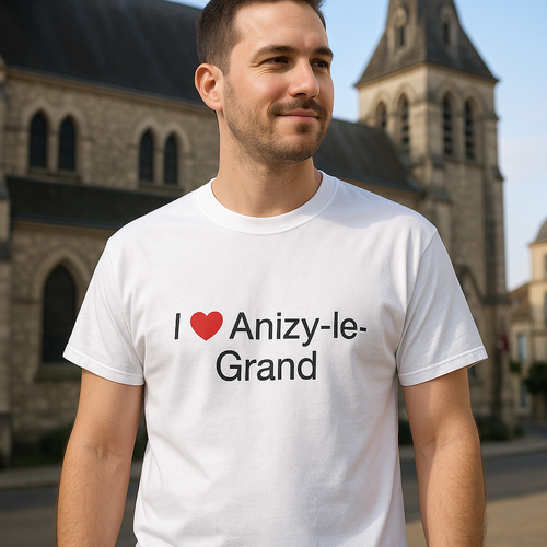 T-shirt I love anizy-le-grand