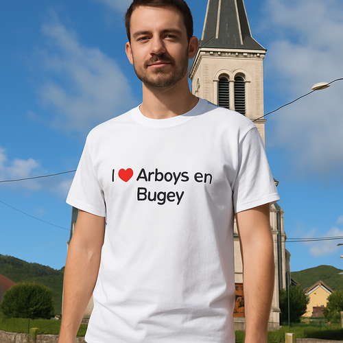 T-shirt I love arboys en bugey