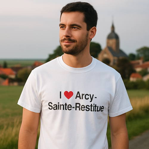 T-shirt I love arcy-sainte-restitue