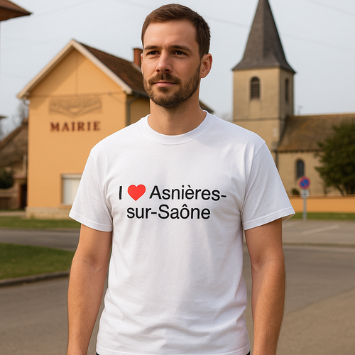 T-shirt I love asnières-sur-saône