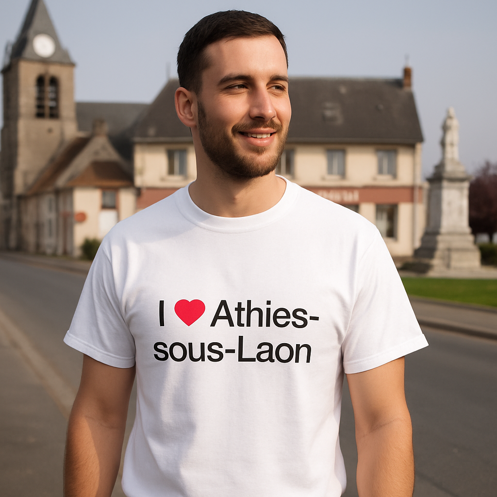 T-shirt I love athies-sous-laon