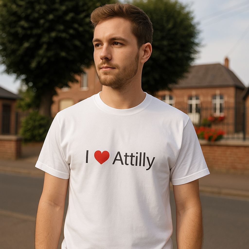 T-shirt I love attilly