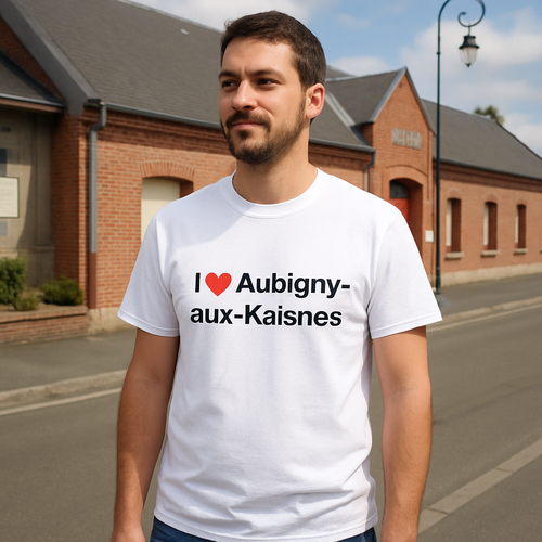 T-shirt I love aubigny-aux-kaisnes