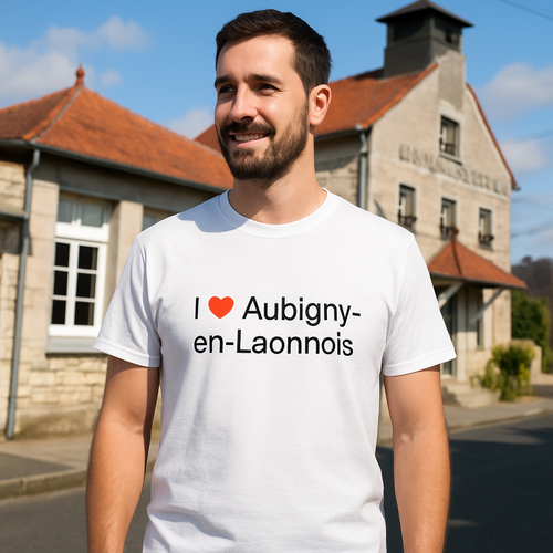 T-shirt I love aubigny-en-laonnois
