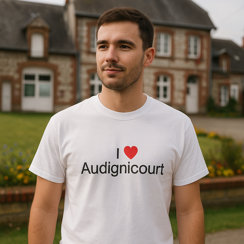 T-shirt I love audignicourt