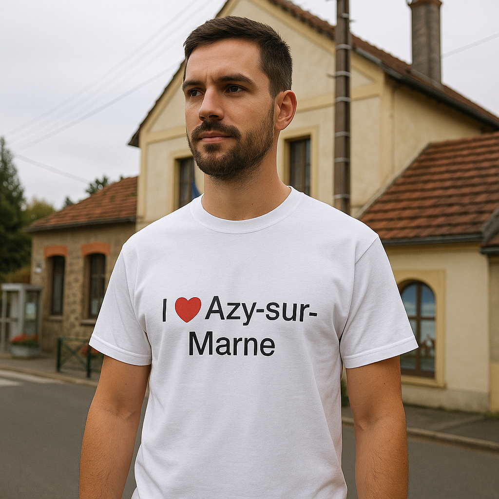 T-shirt I love azy-sur-marne