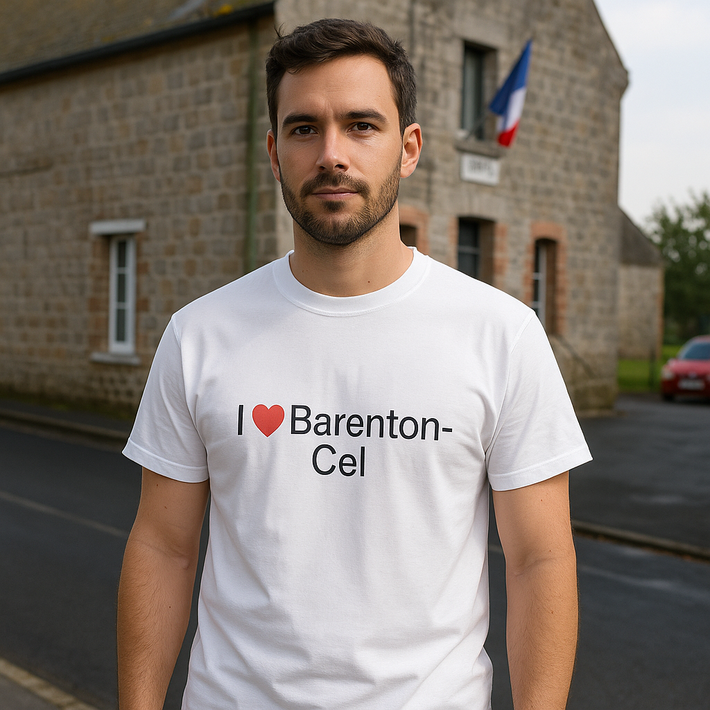 T-shirt I love barenton-cel