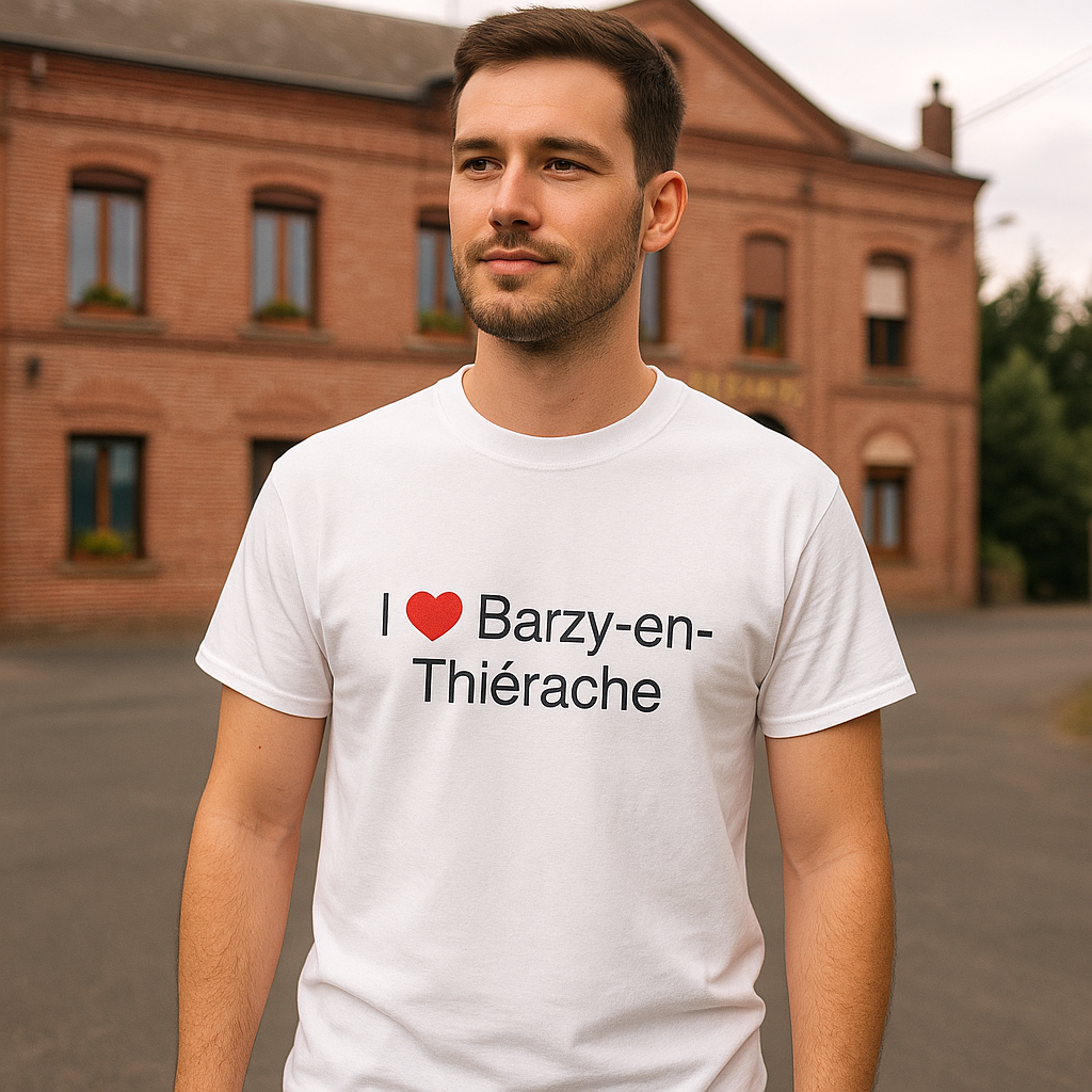 T-shirt I love barzy-en-thiérache