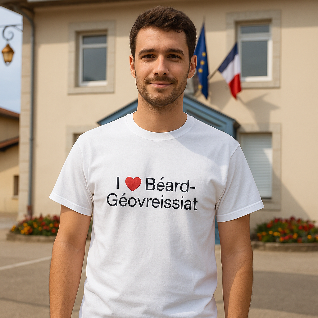 T-shirt I love béard-géovreissiat