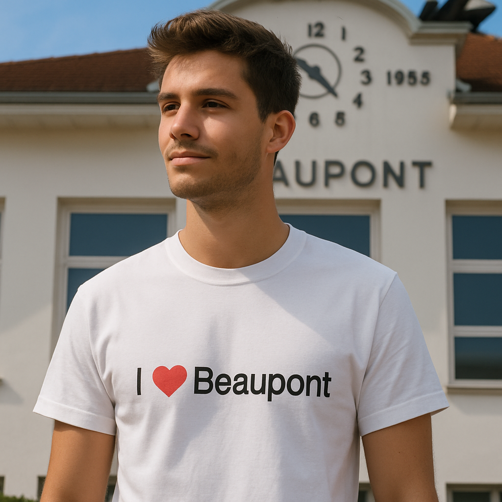 T-shirt I love beaupont