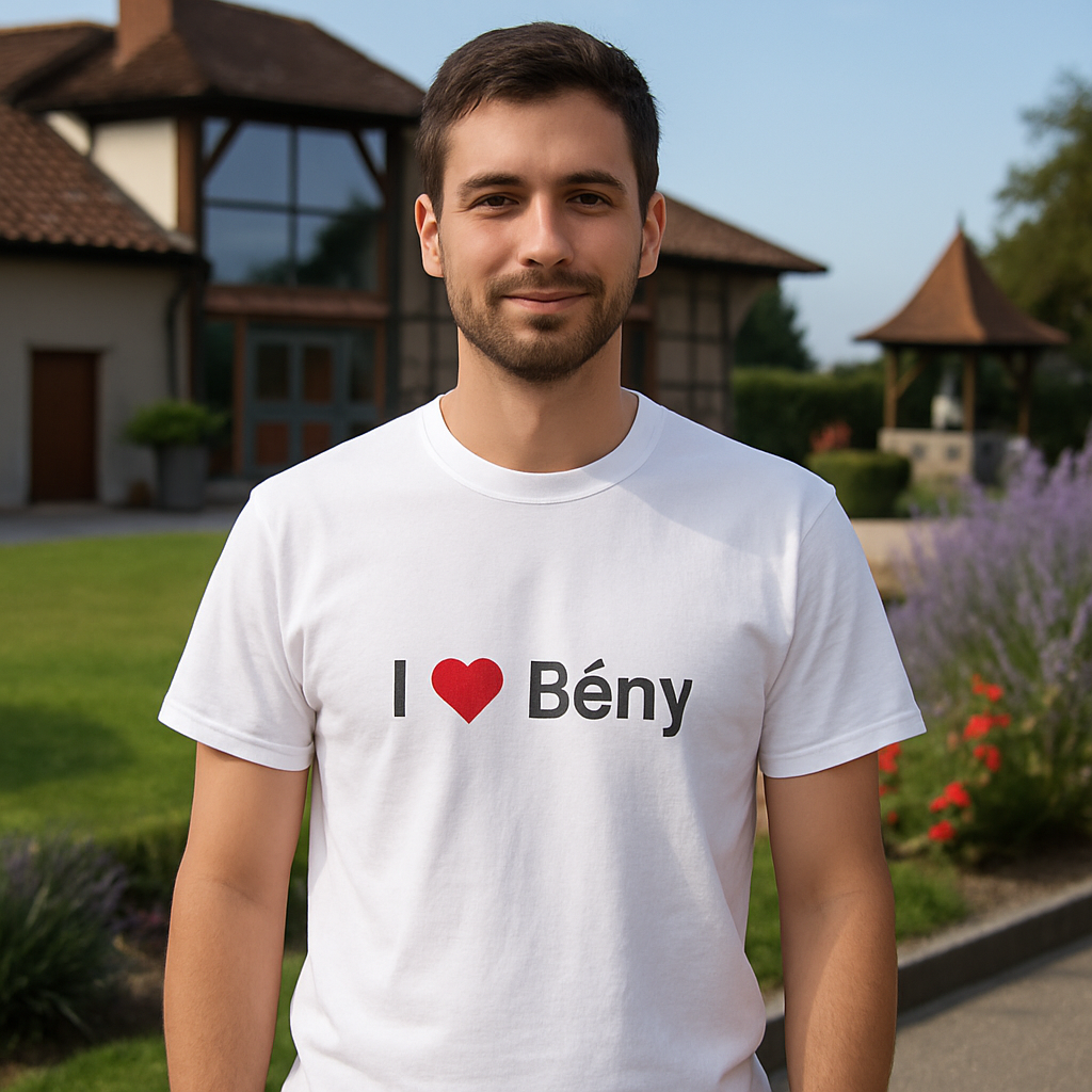 T-shirt I love bény