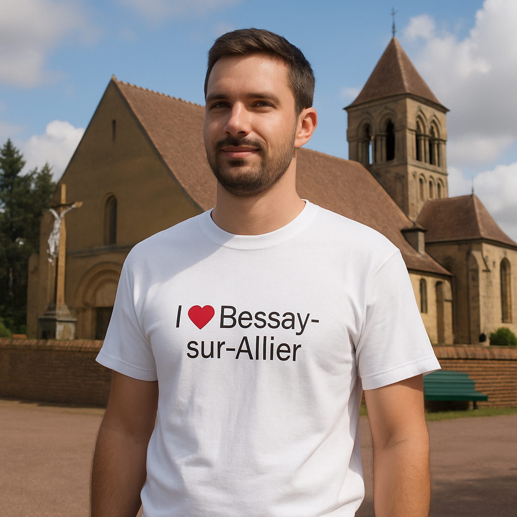 T-shirt I love bessay-sur-allier