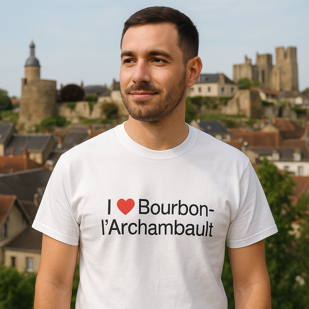 T-shirt I love bourbon-l'archambault