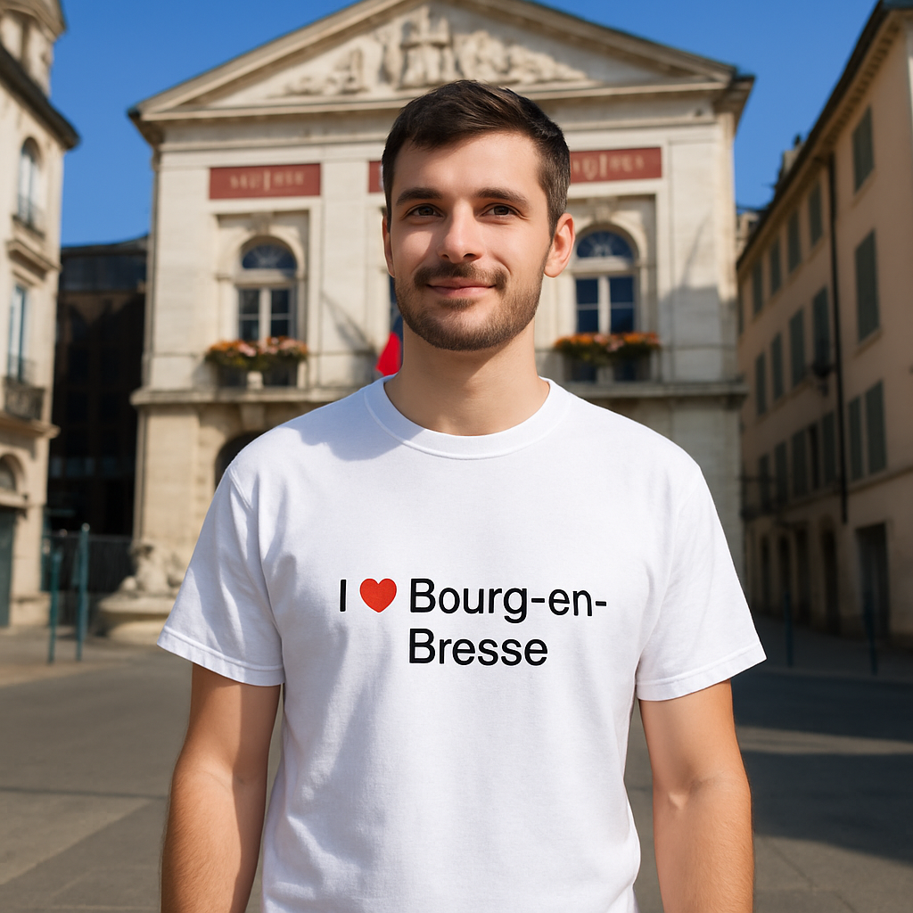 T-shirt I love bourg-en-bresse