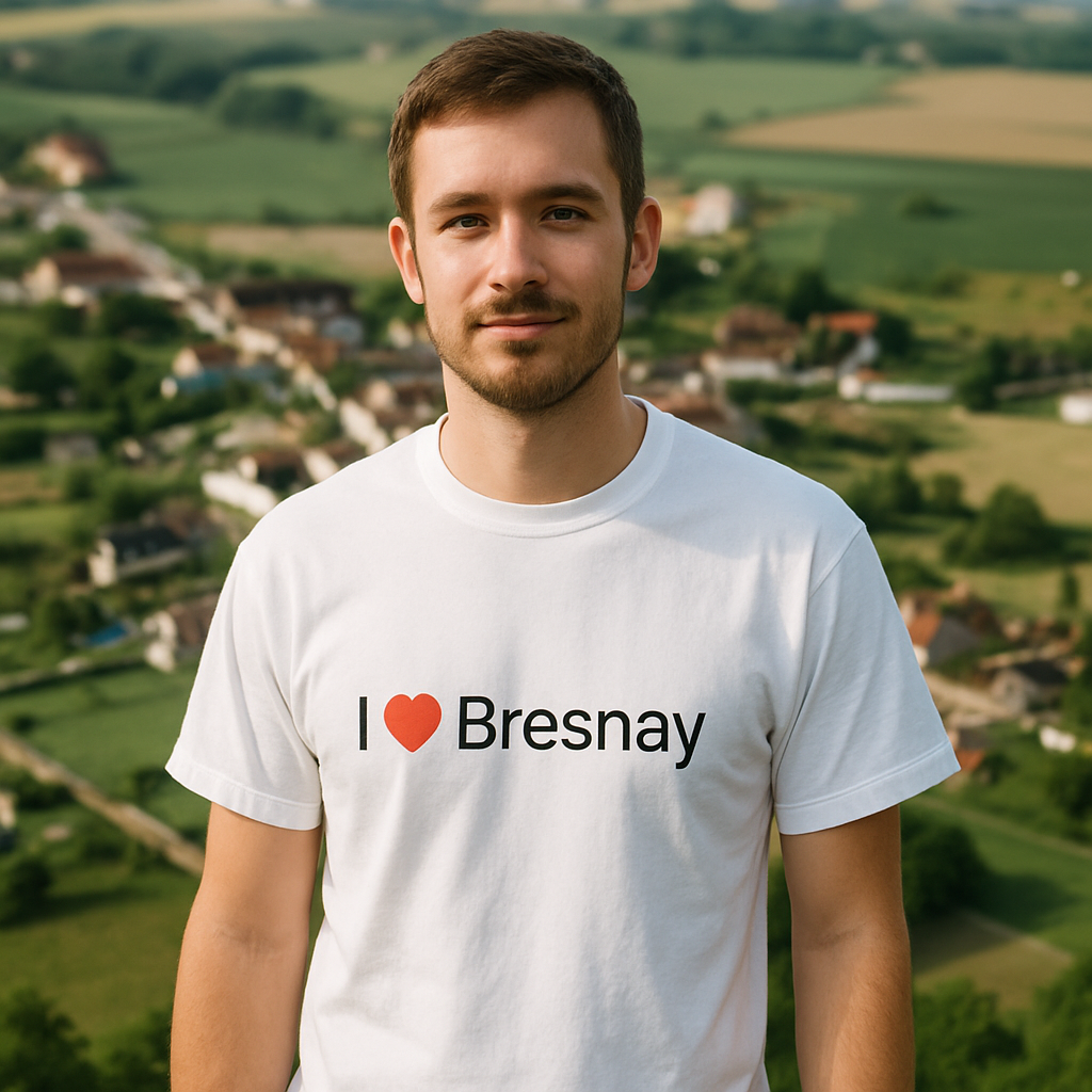 T-shirt I love bresnay