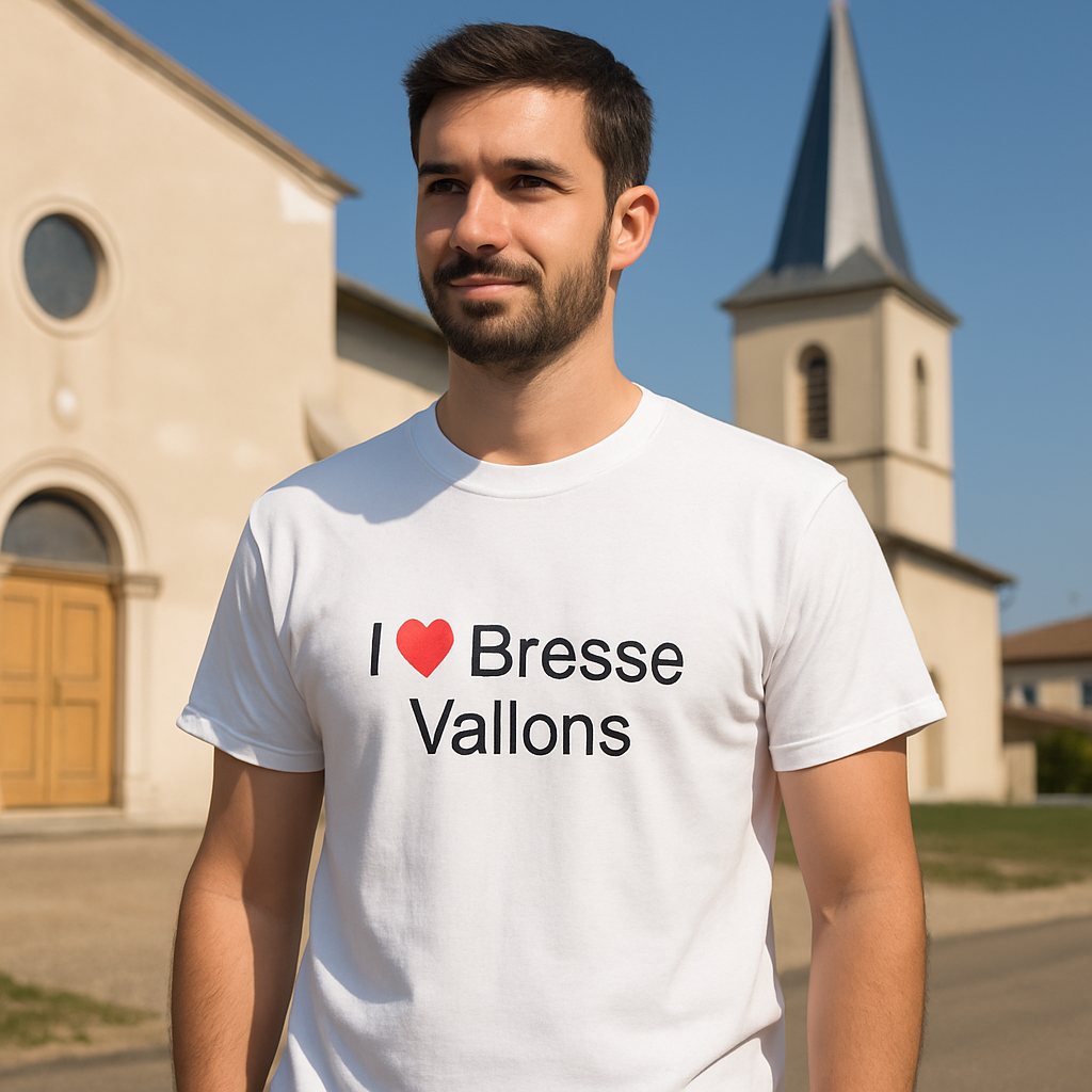 T-shirt I love bresse vallons