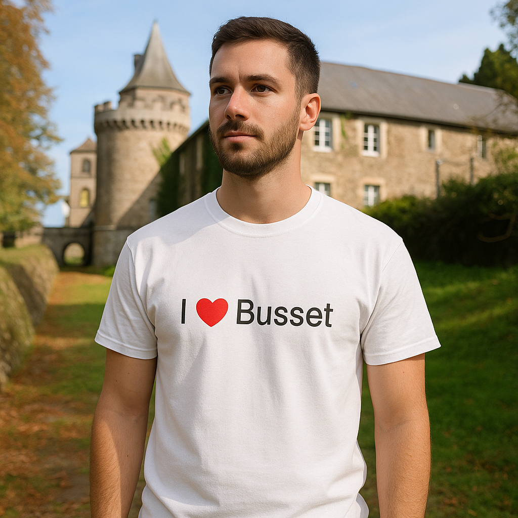 T-shirt I love busset