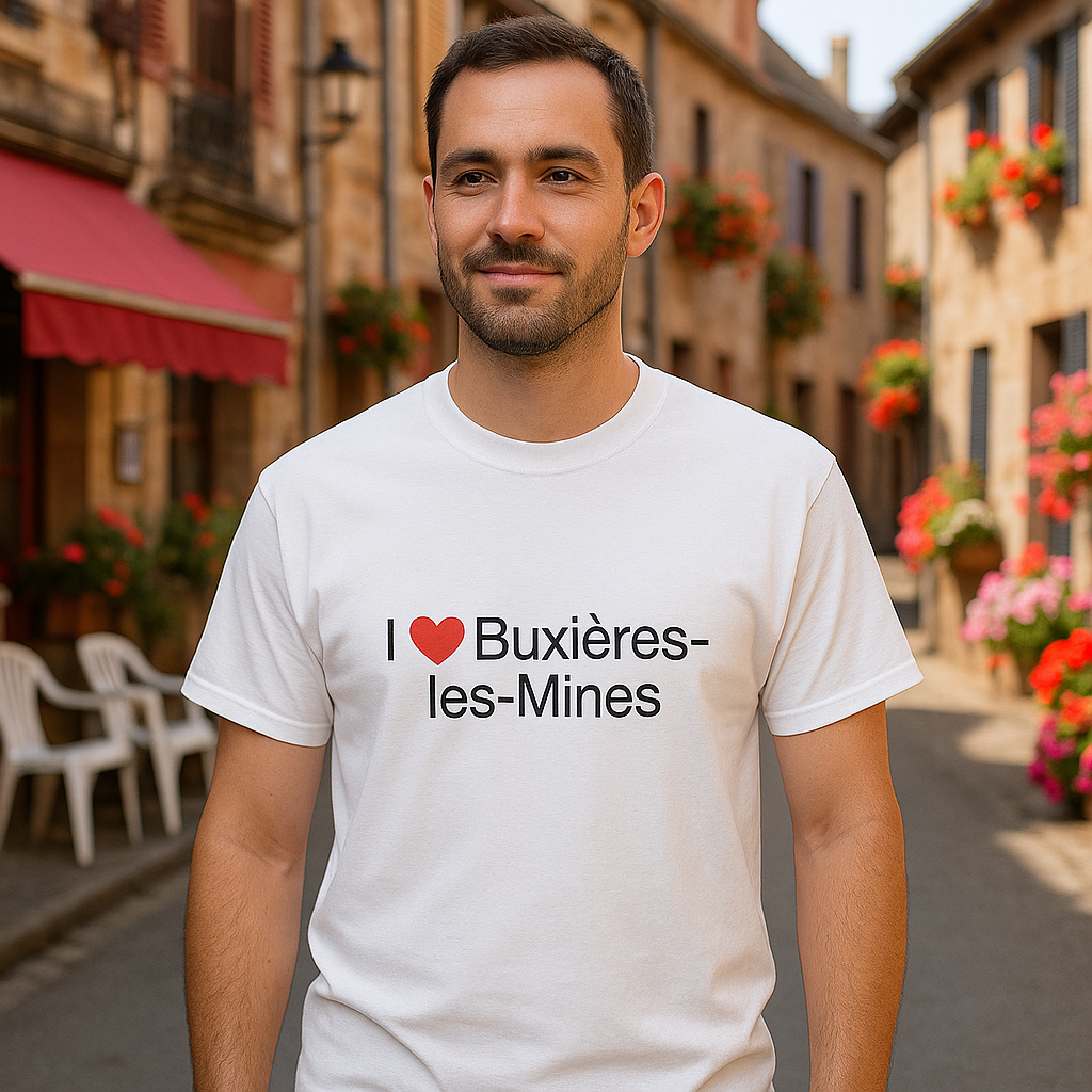 T-shirt I love buxières-les-mines