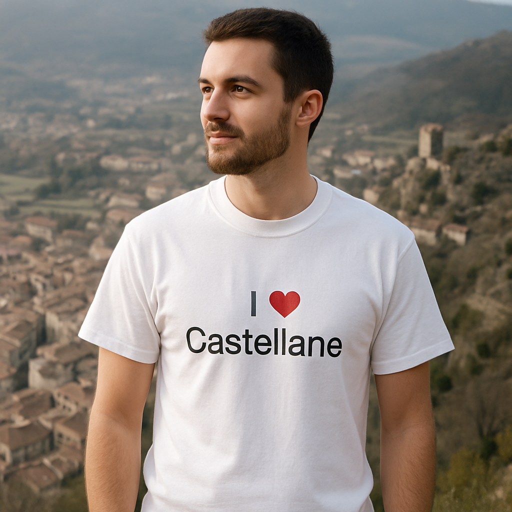 T-shirt I love castellane