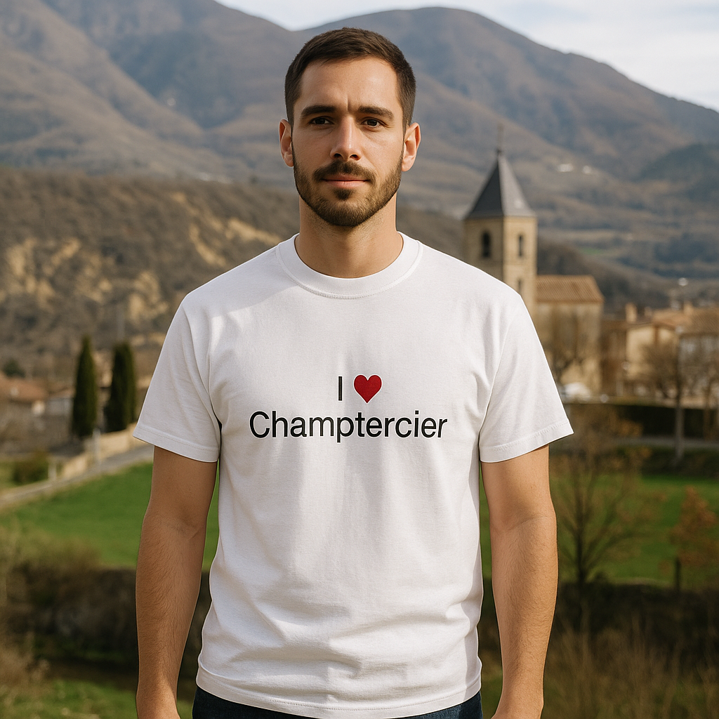 T-shirt I love champtercier