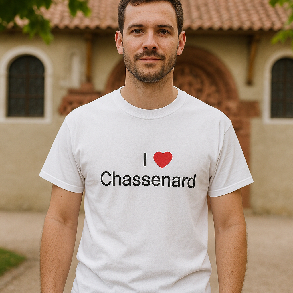T-shirt I love chassenard
