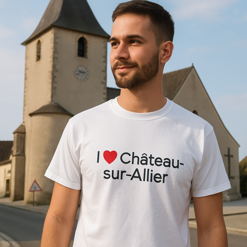 T-shirt I love château-sur-allier