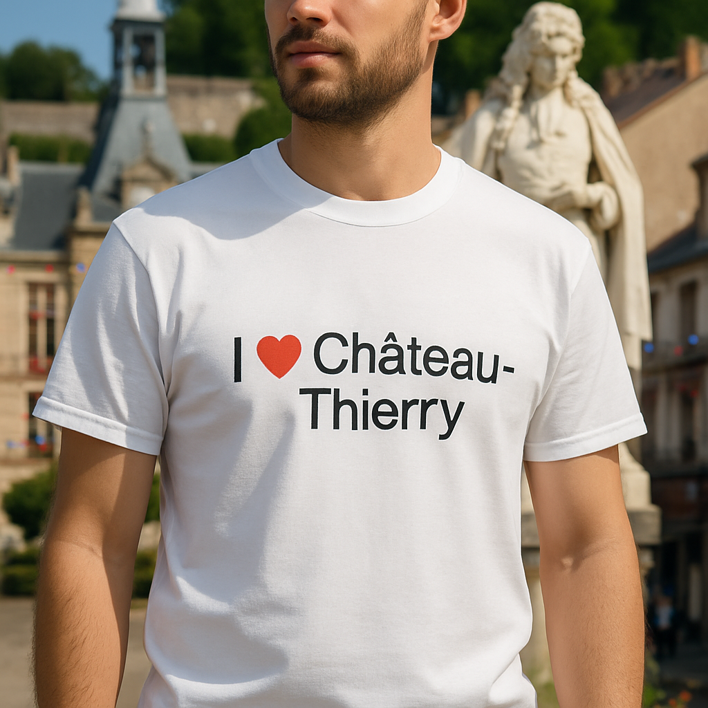 T-shirt I love château-thierry