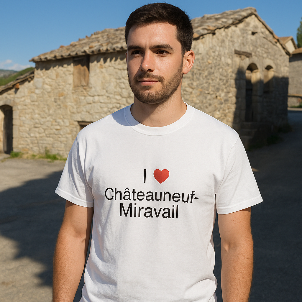 T-shirt I love châteauneuf-miravail