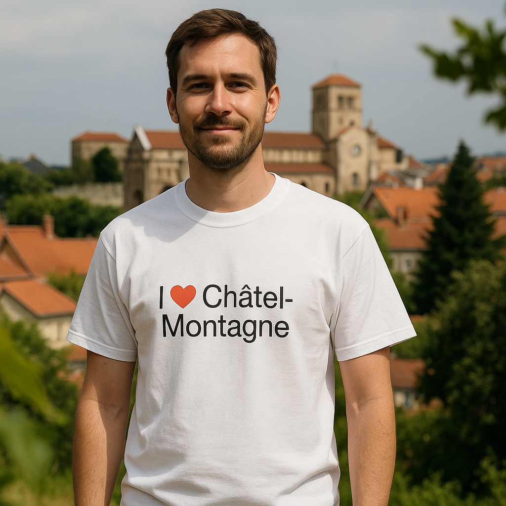T-shirt I love châtel-montagne