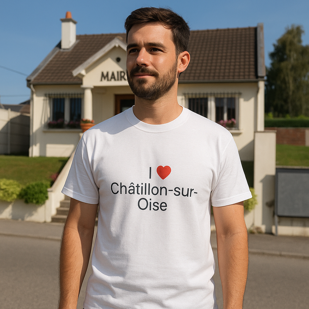T-shirt I love châtillon-sur-oise